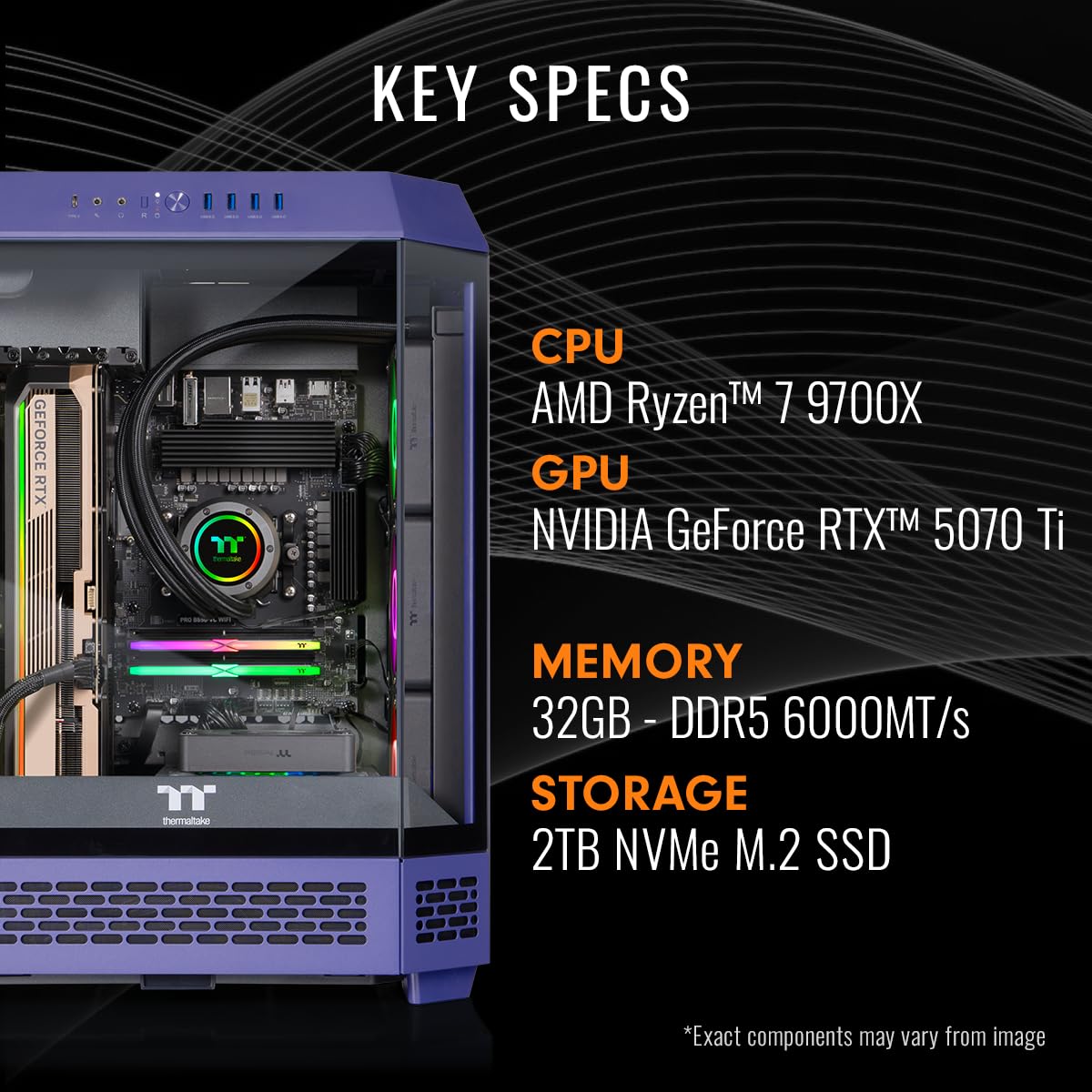 Amazon.com: Thermaltake LCGS Reactor 9770TF Gaming Desktop (AMD