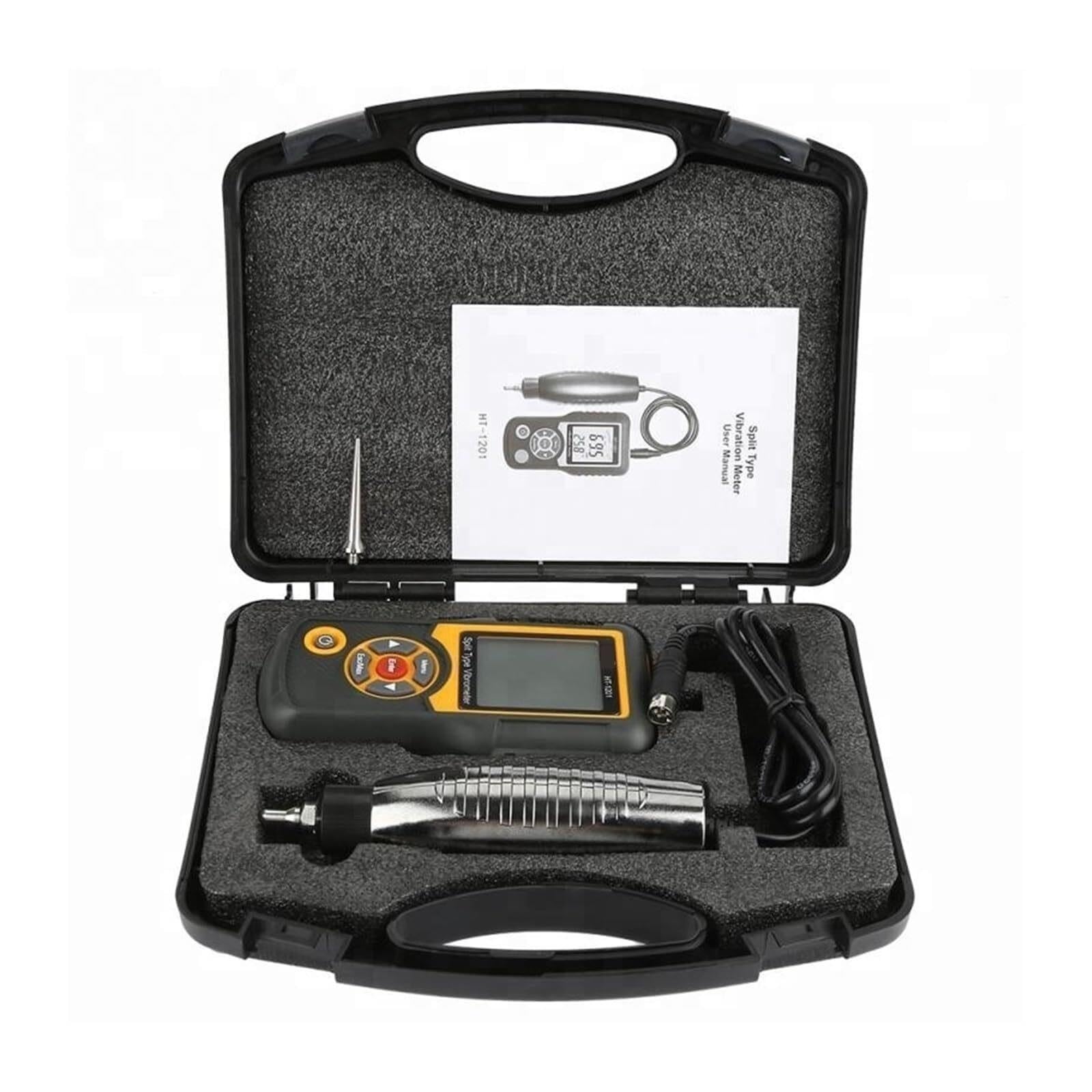 Vibration Meter, Portable Digital Vibrations, Handheld Split Type Detector