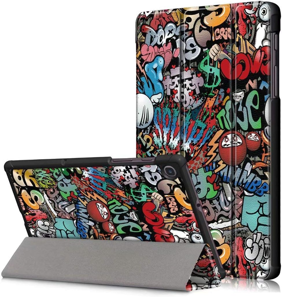 Neepanda Case for Galaxy Tab A 8.4 2020, Ultra Thin PU Leather Tri-Fold Shell Case Cover for Samsung Galaxy Tab A 8.4-inch Model SM-T307 2020 Release Tablet Verizon/T-Mobile/AT&T, Graffiti
