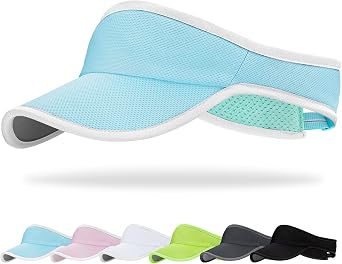 Sports Sun Visor for Women Men Lightweight Packable Soft Quick-Dry Visor Hat for Running, Tennis, Golf