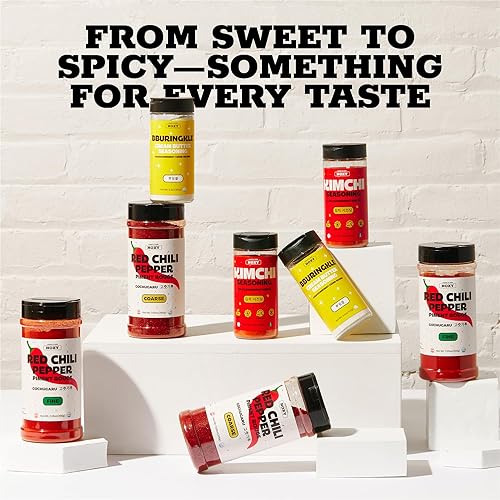 Vista 9 de HOXY Journey of Korea Red Chili Pepper 7oz - Gochugaru coreano. Condimento de especias de chile rojo para comida asiática. Sin MSG, certificado