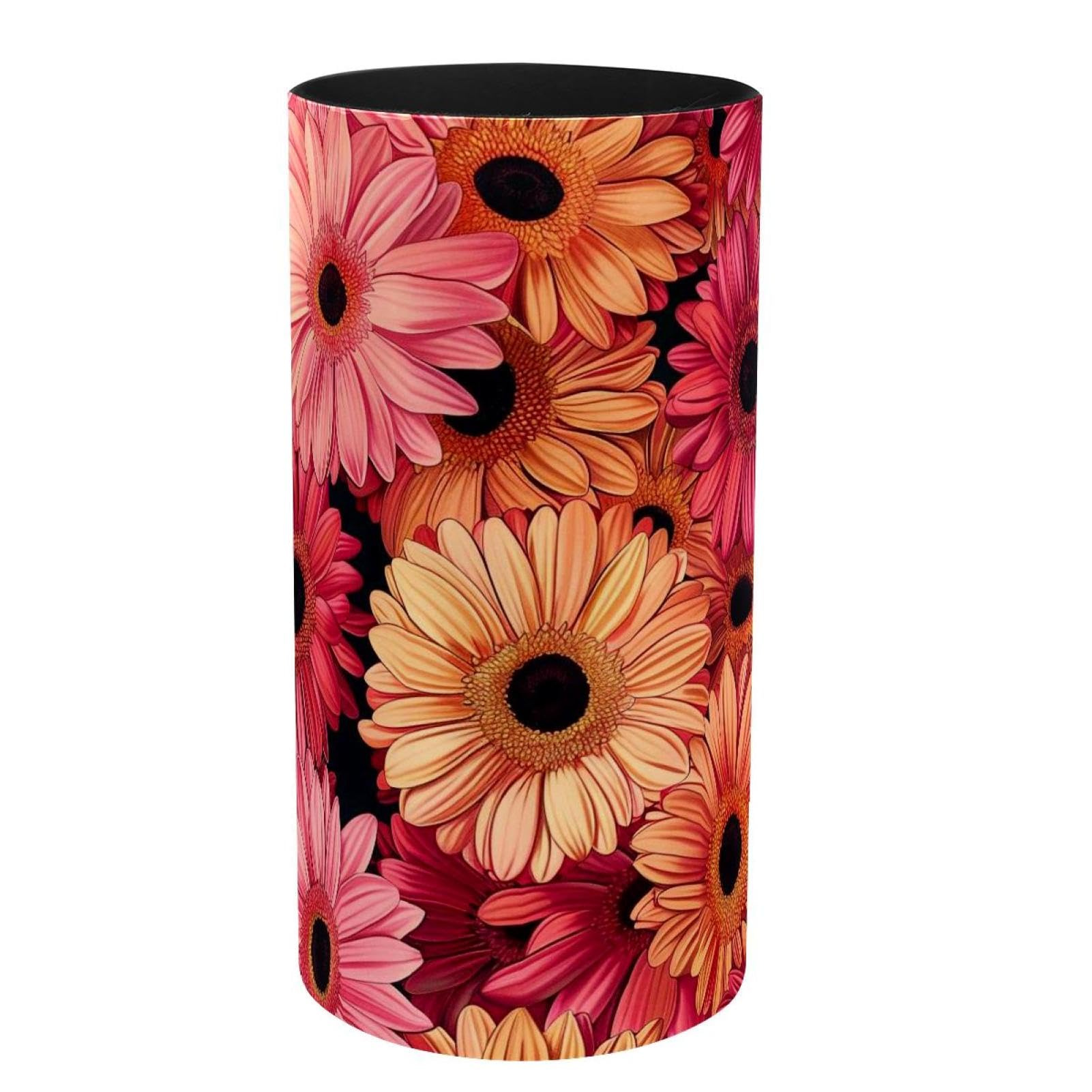 Boîte à musique en métal pour bureau, pot à crayons fleuri pour la maison et l'école