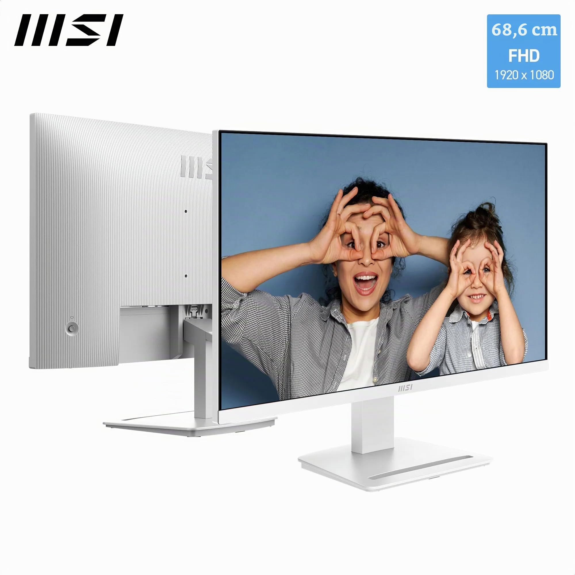MSI Pro MP273WA E14A Écran Professionnel 27" FHD | Dalle IPS 1920x1080, 144 Hz, 1ms, compatible VESA, HDMI, DisplayPort, FreeSync