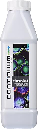 Continuum Aquatics Micro Blast - Alimento de invertebrados para corales vivos, plumeros, gorgonias y otros alimentadores de filtro fino, 2 litros