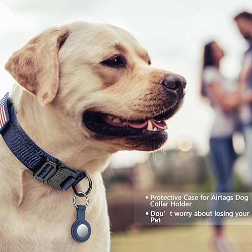 Miniatura 19 de DAGANXI - Collar táctico para perro, collar ajustable de nailon para adiestramiento con asa de control y hebilla, para perros medianos y grandes