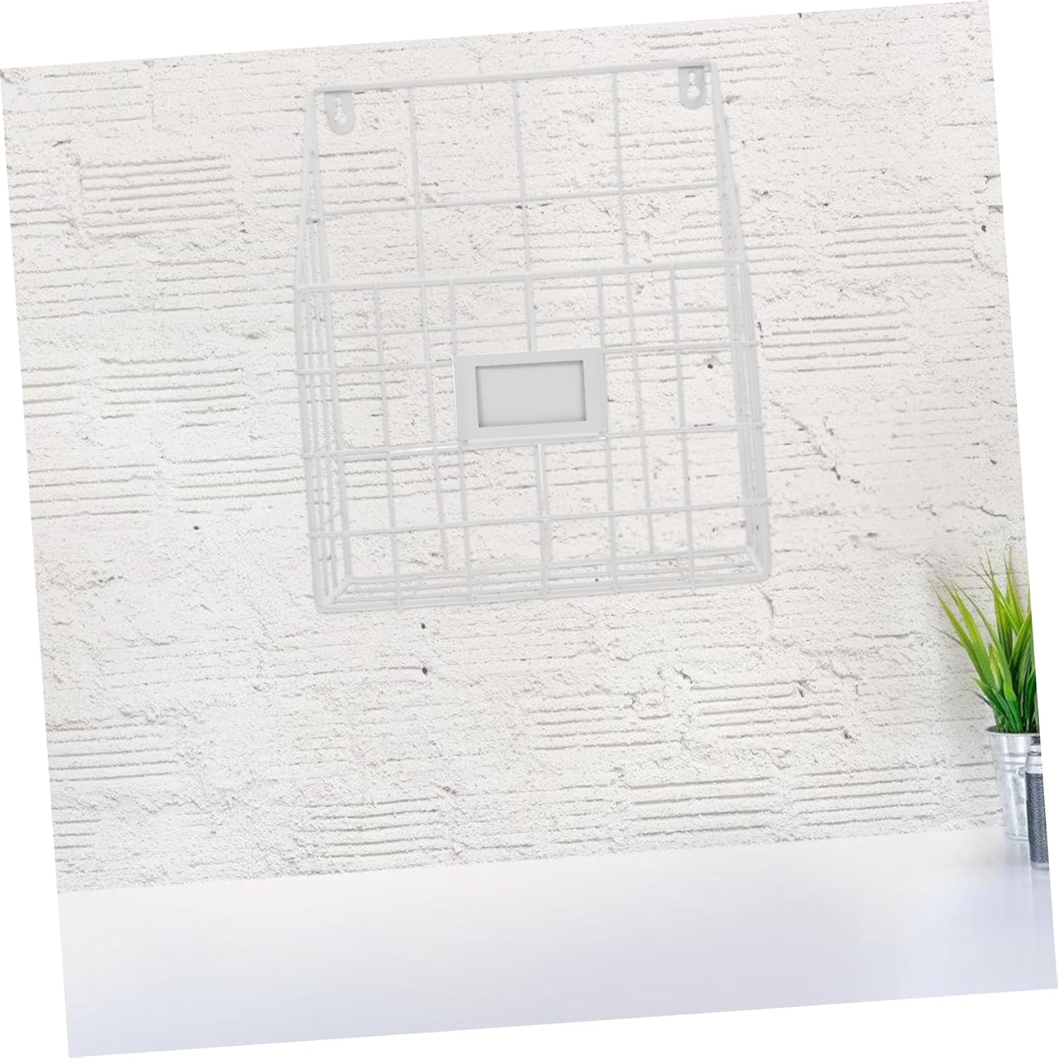 Iron Wall Mounted Magazine Rack Space-Saving Wire File Holder for Living Room and Bathroom Sturdy Metal Organizer for Magazines Newspapers and Books