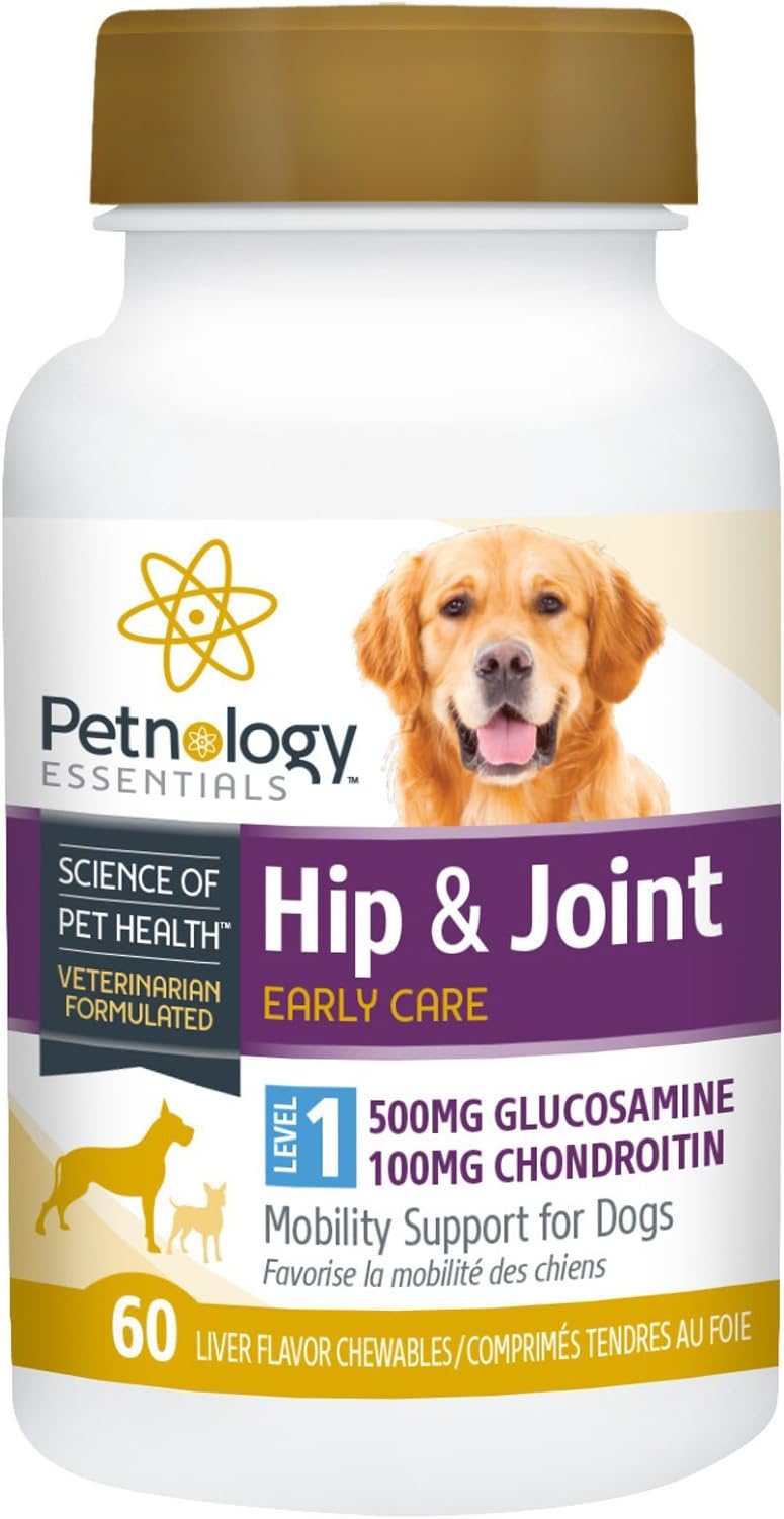 Petnology Hip and Joint Level 1 Chewables, 60 Count