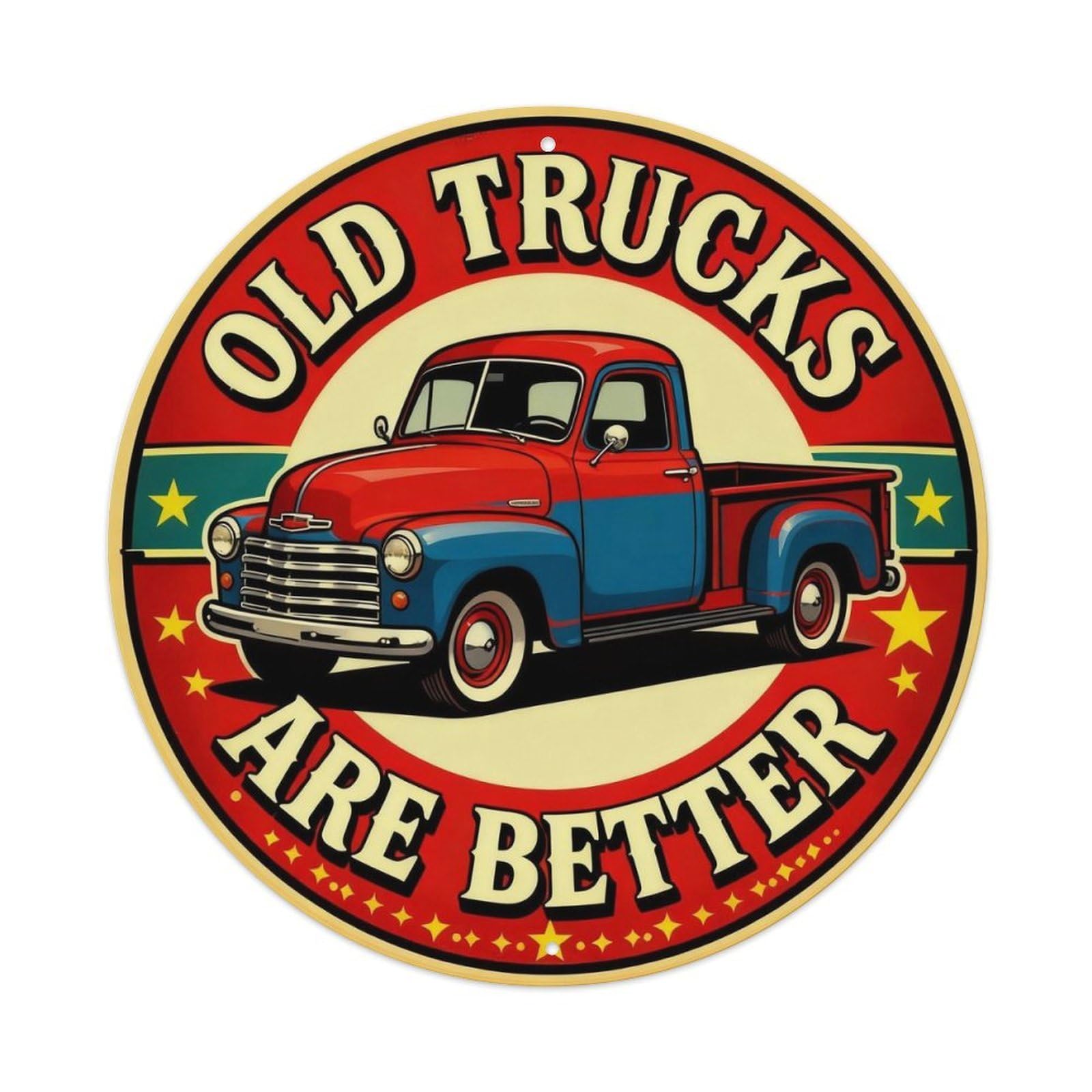Classic American Pickup Truck Tin Sign Metal Tin Sign Plaque