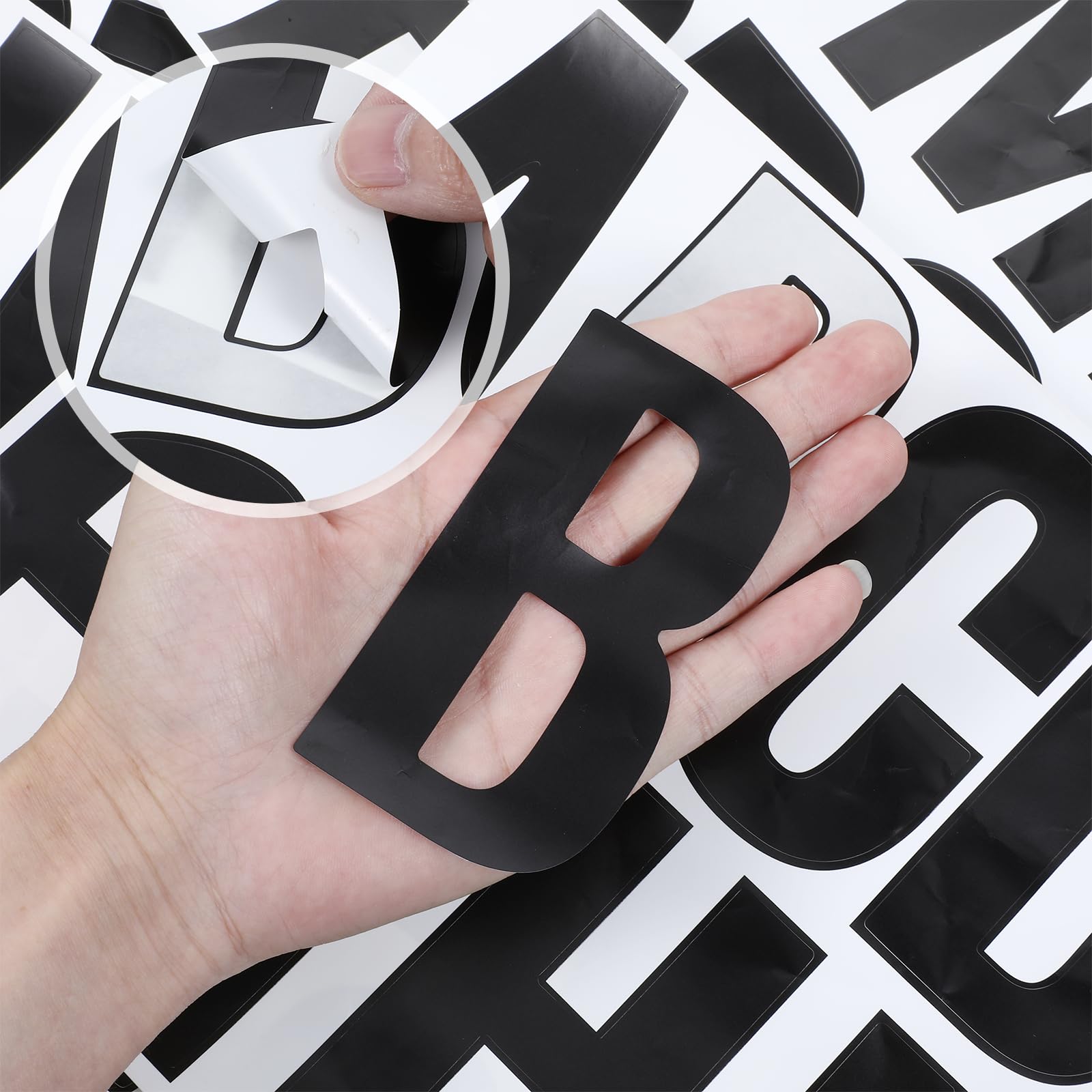 Poster Letter Stickers 336 Pcs Large 4 Inch Letter Stickers - Black ...