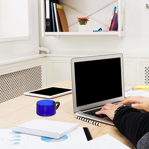 Miniatura 8 de Kichvoe Tazas de café de vidrio transparente Taza de café de vidrio transparente Vaso de agua de gran capacidad con mango de madera, taza de