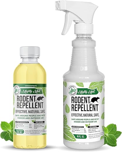 Peppermint Oil Rodent Repellent Spray and Concentrate