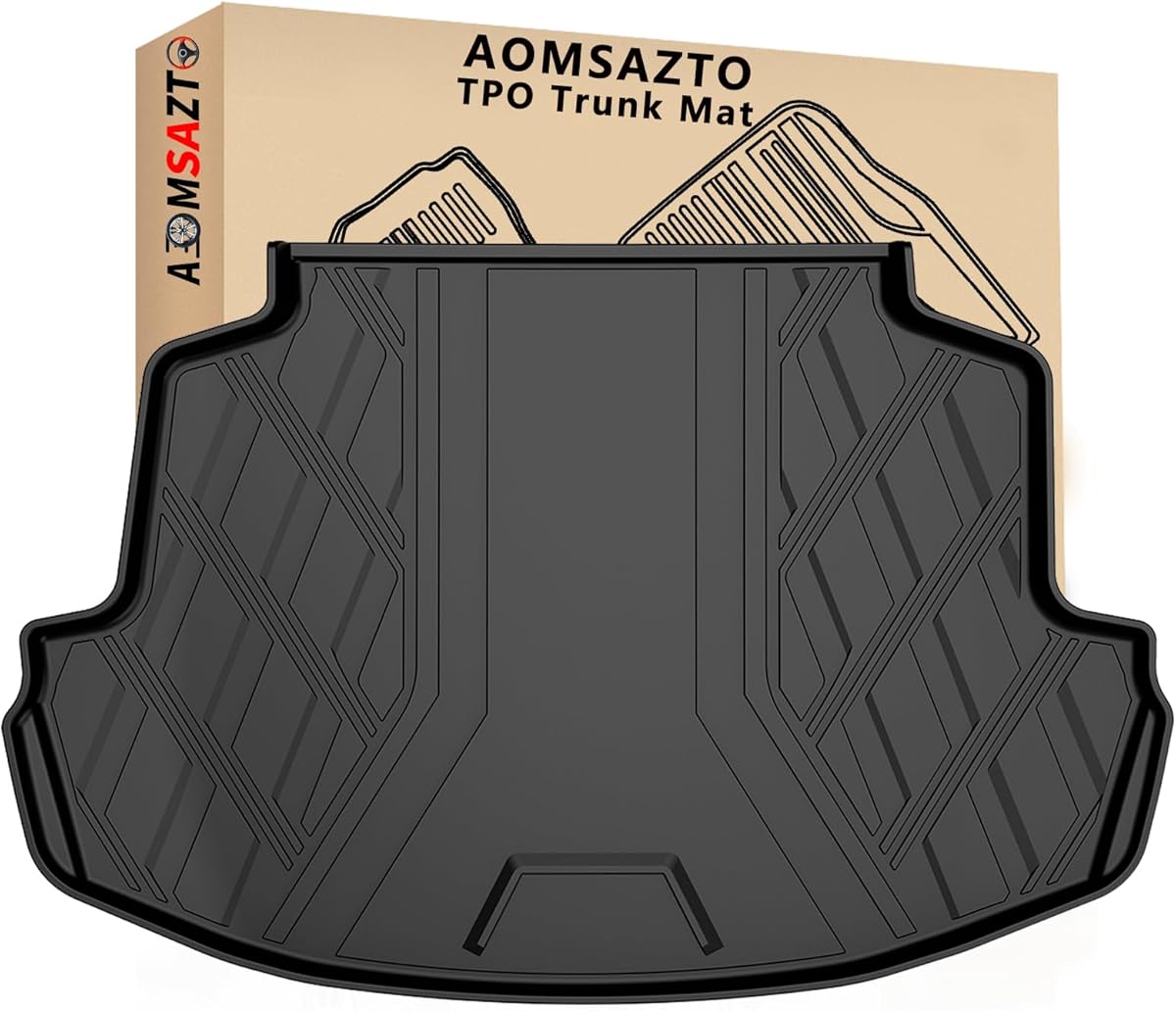 AOMSAZTO Cargo Liner Compatible with 2014-2019 Toyota Corolla Sedan | Custom Fit Trunk Mat Behind 2nd Row | All Weather Protection Cargo Mat Compatible with 2014-2019 Corolla Sedan Models