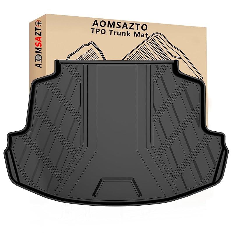 AOMSAZTO Tapete de Porta-Malas em TPE Compatível com Toyota Corolla Sedan 2014–2019