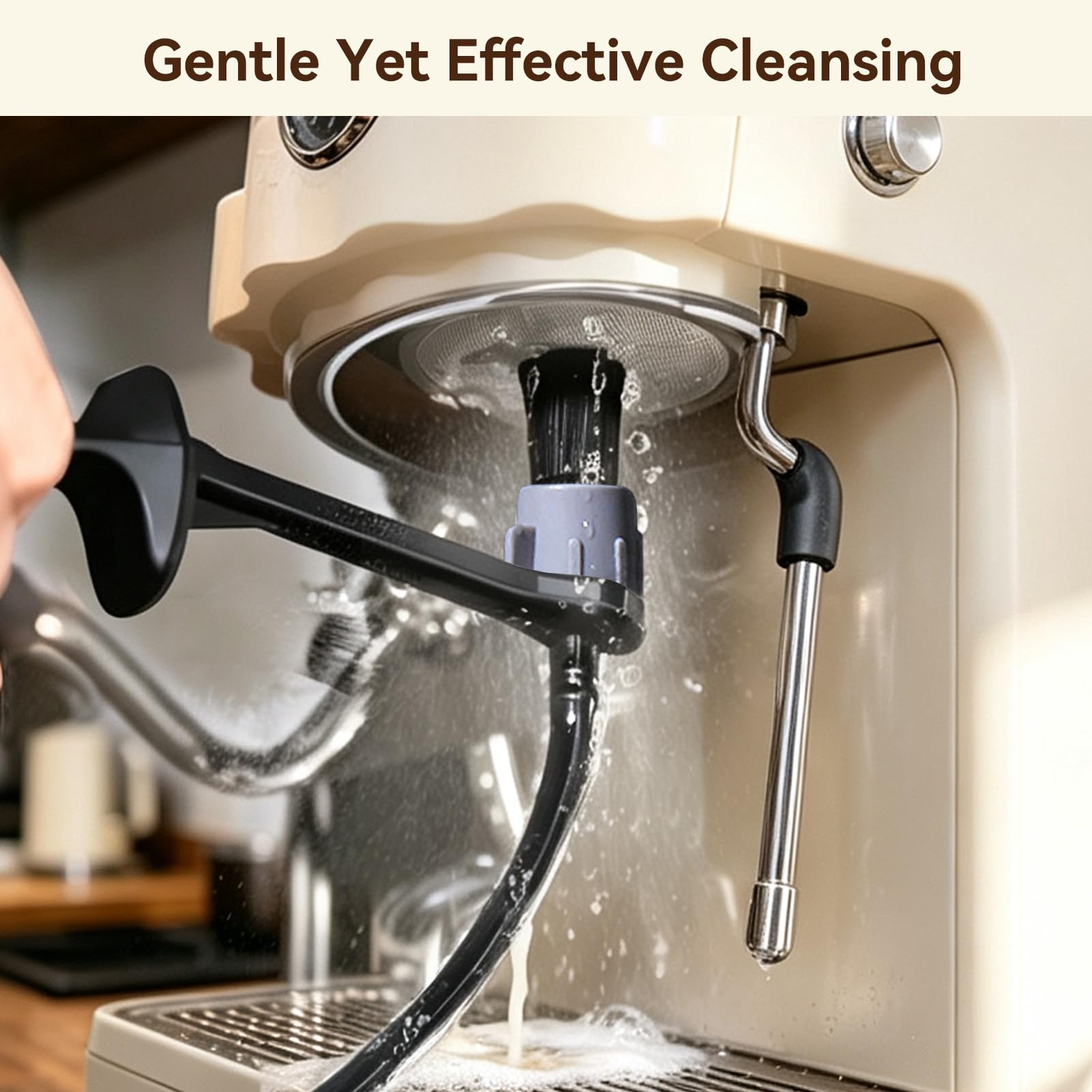Brosse À Vapeur Pour Machine À Café, Tuyau En Silicone De 31,5 Pouces Outil De Nettoyage De Baguette À Vapeur Expresso Brosse De Nettoyage De Machine À Café Avec Tête Brosse À Café Pour Maison