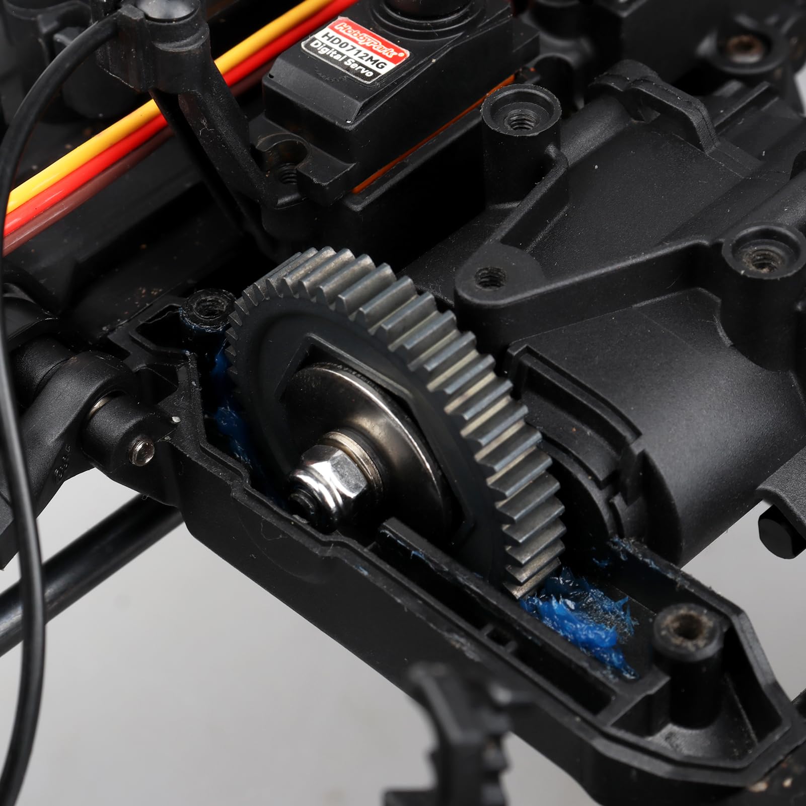 Amazon.com: Hobbypark 45T M0.8 Steel Metal Spur Gear for Traxxas