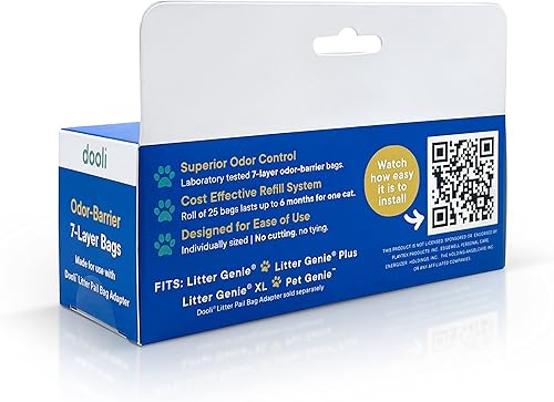 Miniatura 3 de Recambios de cubo de arena para gatos, se adapta a Litter Genie & Plus, rollo de 25 bolsas