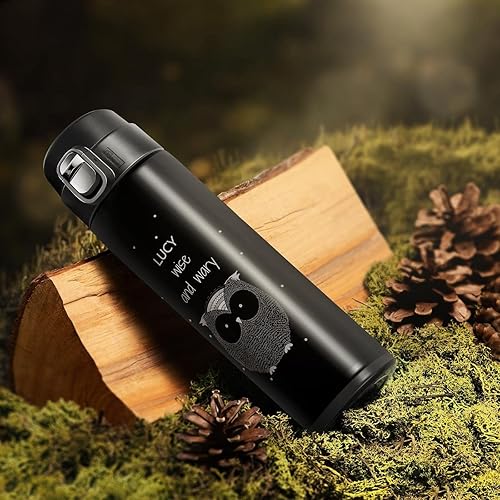 Miniatura 3 de Maverton Taza de café personalizada para mujer taza térmica con tapa a prueba de derrames para ella taza reutilizable de acero inoxidable para