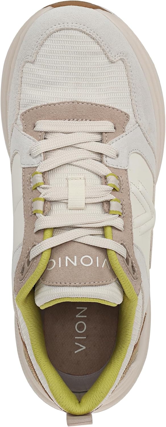 Vionic Women's Walk Max Skyline Sneaker, Milk Chocolate Leather