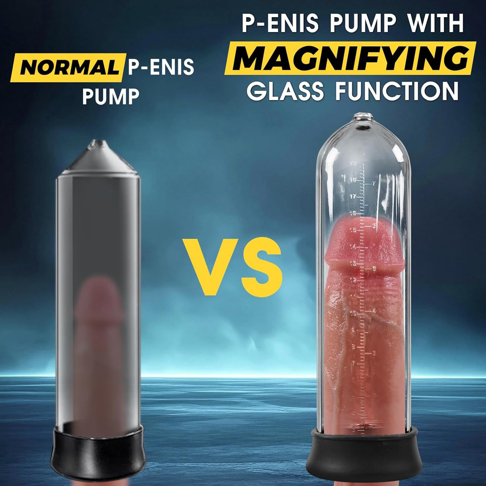 Bombas de vacio para el pene con lupa y manometro bomba de pene juguetes sexuales para hombres, bomba de alargamiento del pene extensor masturbarse para el hombre polla estiramiento