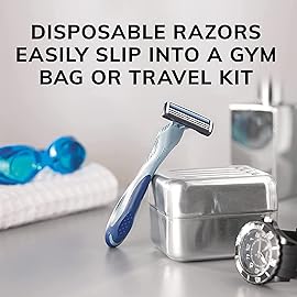 BIC Flex 3 Disposable Razors for Men, Great Razors For a Smooth and Comfortable Shave, Shaving Razors With 3 Blades, 10 Count