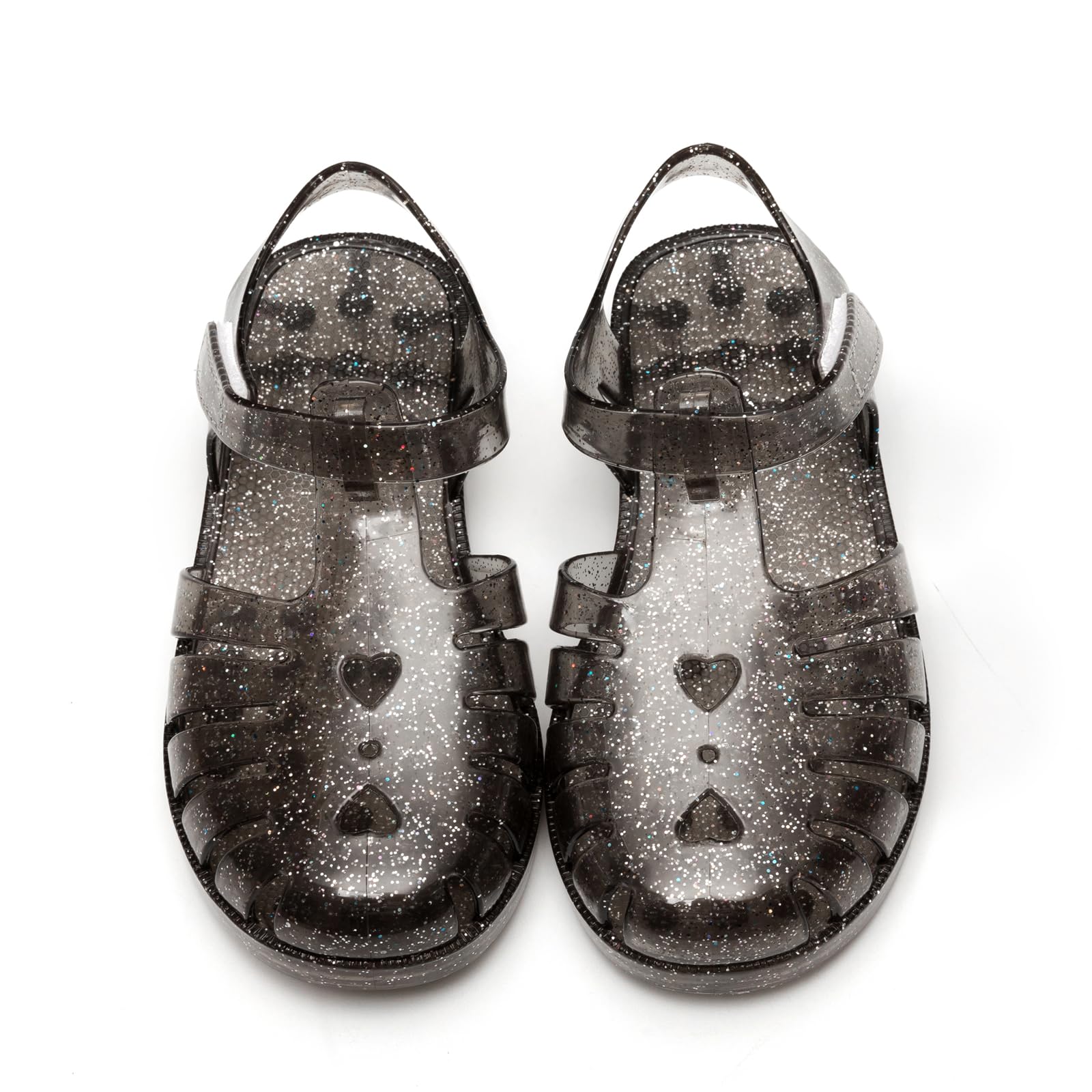 HaHaGuu Girls Jelly Sandals Summer Costume Princess Dress Flat Breathable Waterproof Fisherman Gladiator Shoes For Girl Closed Toe Beach Flat-Sandals For Toddler Little Kid Big Kids