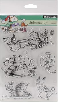 Penny Black 30-188 Christmas Joy Transparent Stamps