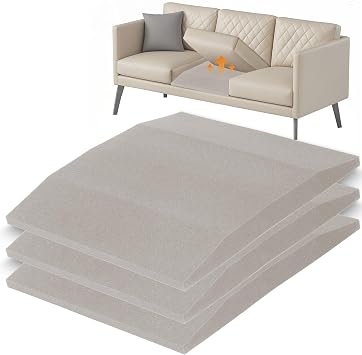 20"x20"Couch Cushion Support for Sagging Seat, Trapezoid 40D Density Foam Couch,Sofa Cushion Support Replacement for Furniture Sagging, Grey3PCS