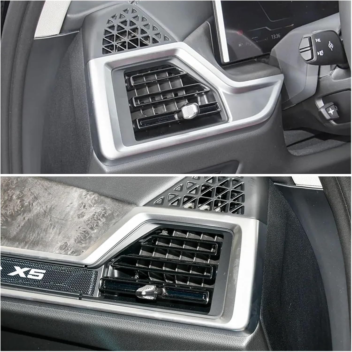 Car Left Right AC Vent Grille Air Conditioning Outlet Assembly | Compatible With BMW X5 X6 X7 XM G05 G06 G07 G09 2023-2025 64225A23597(Front Right)