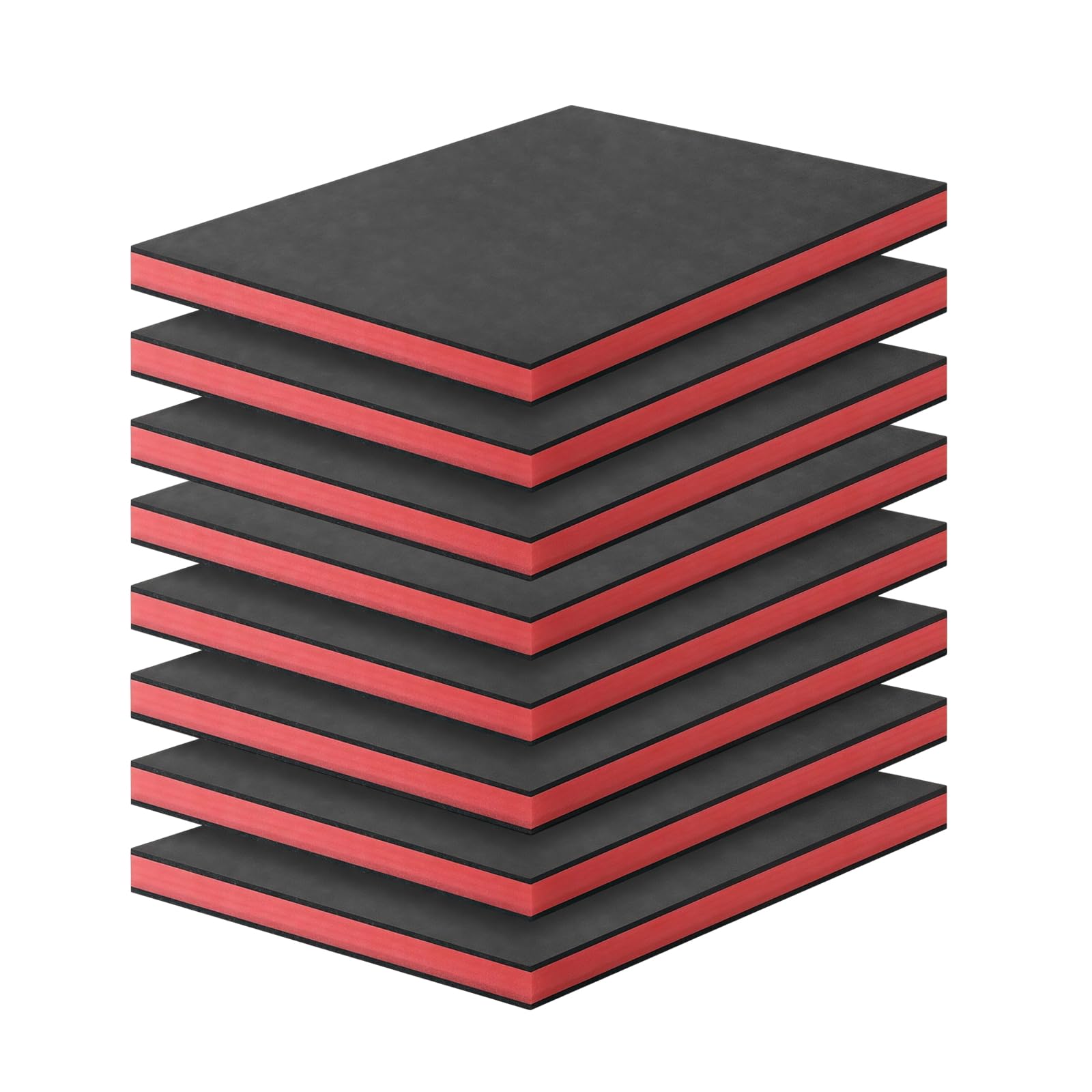 Insertos de espuma para caja de herramientas, 8 uds, 40x30x2.5cm | Recortables; protegen herramientas; para maletas de transporte.