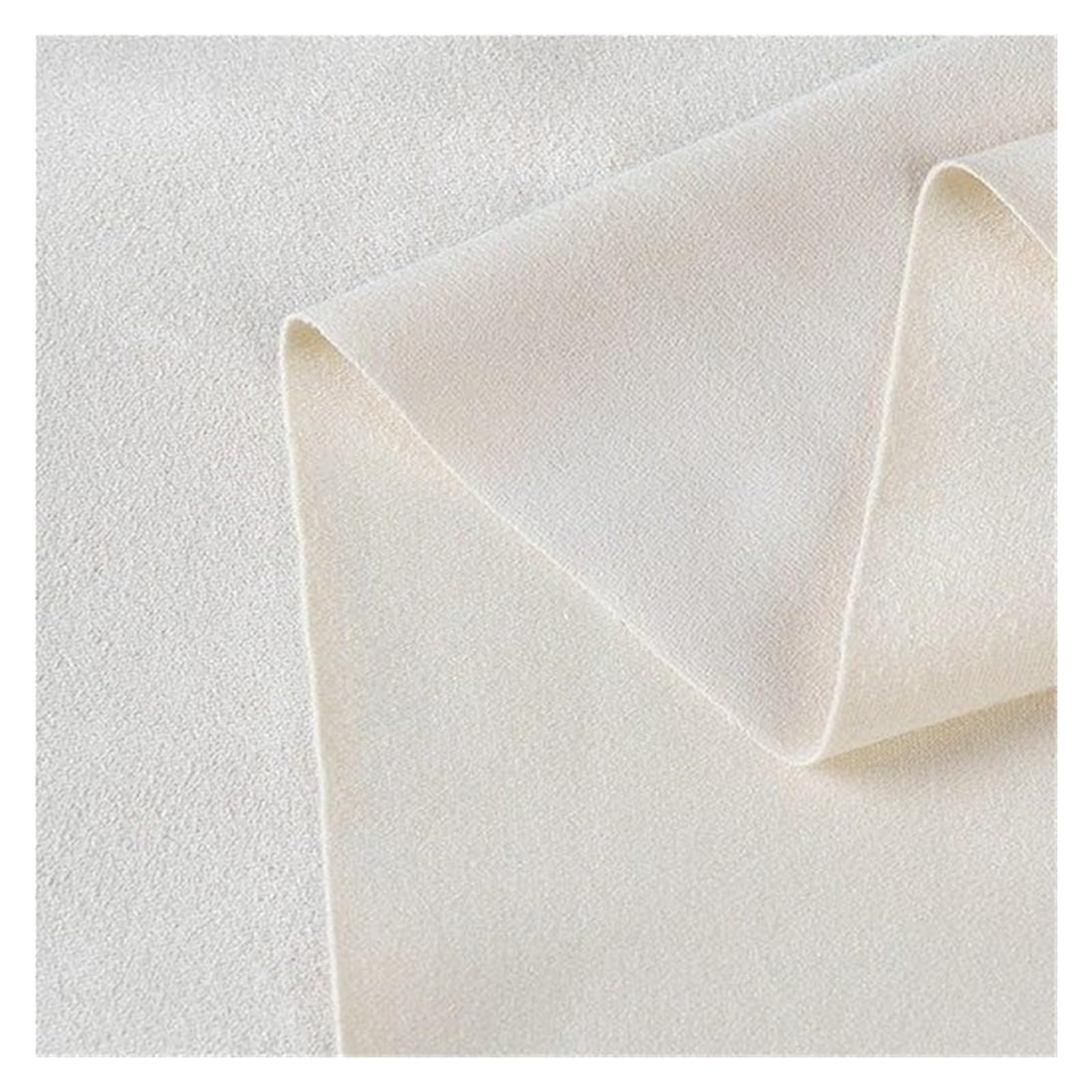 FIgpmwld Faux Suede Fabric, Stretch Brushed Faux Suede Fabric Multicolor 50x160cm DIY Garment(White)