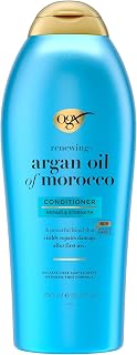 OGX Renewing Argan Oil of Morocco Conditioner - Repairs Dry Damaged Hair, Strengthens Strands, Paraben-Free 25.4 oz