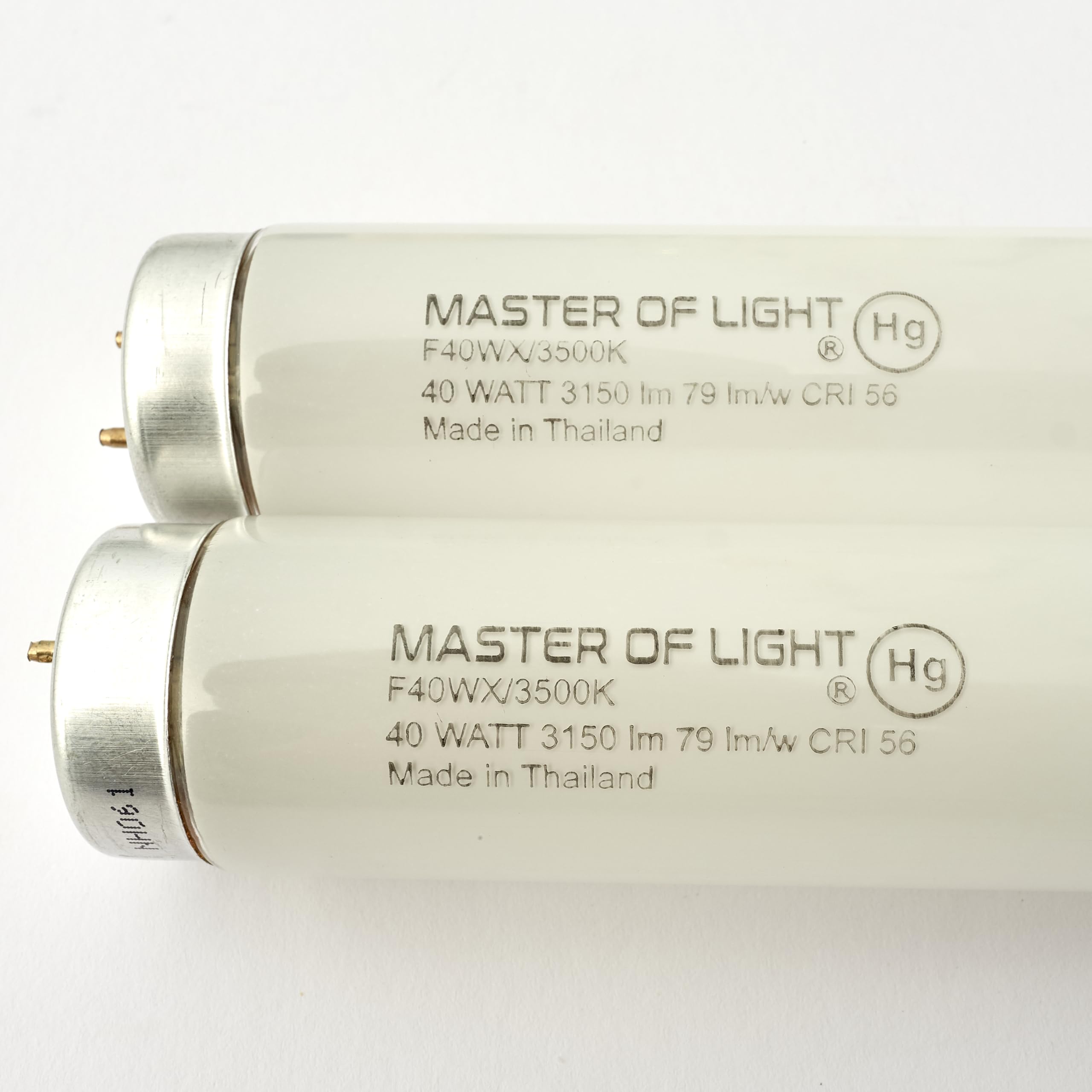 F40/WX (2 Pack) 4ft Fluorescent Tube Light Bulb 40 Watt T12 40W F40T12 Neutral White 3500K 1.5" Diameter Replaces F40N/ECO F40/D35/ECO F40T12/735/ECO F40SP35/ECO F40SPX35/ECO F40WX F40T12/NX/ALTO (2)