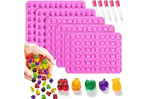 Mity rain 330-Cavity Silicone Fruit Snack Mold Set