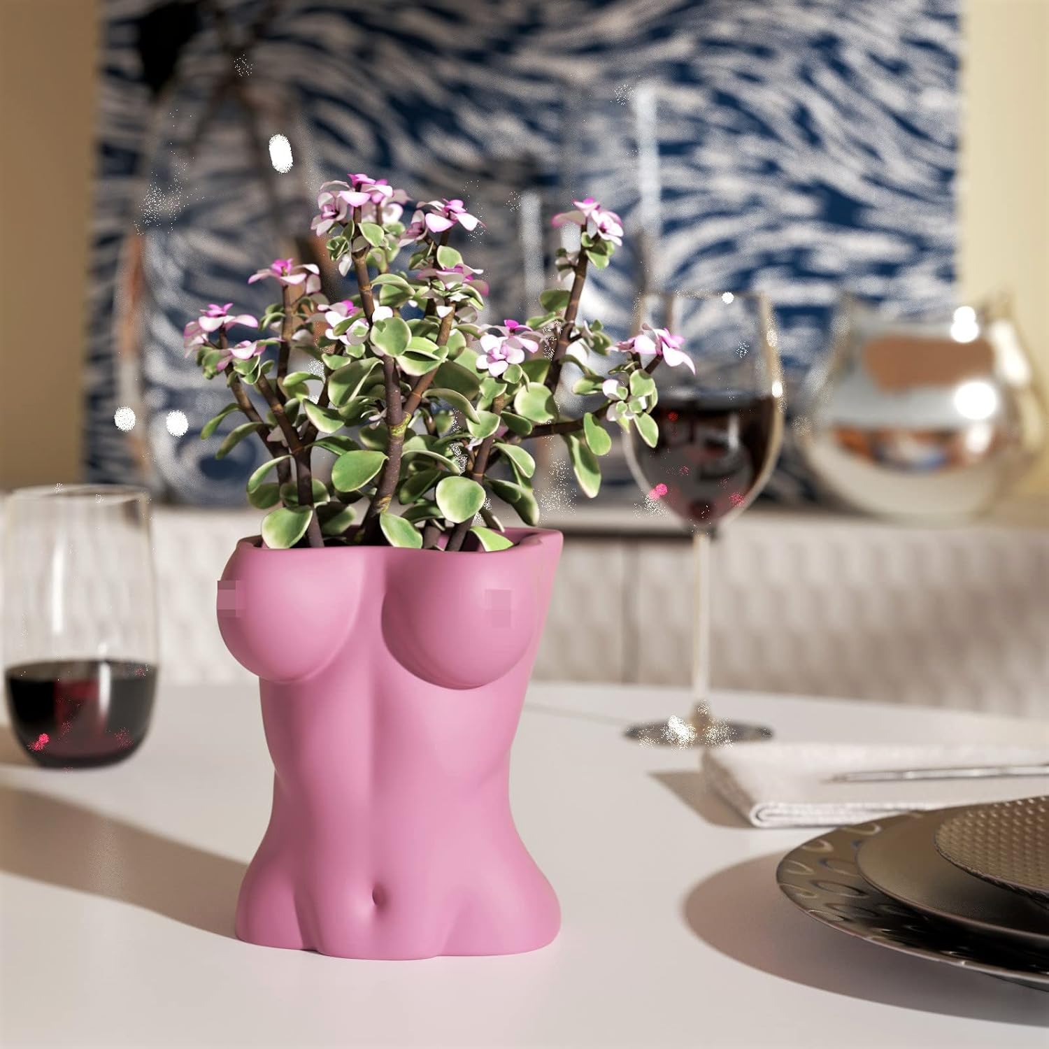 Body Vase Mold Female Form Flower Vase Silicone Mould DIY Flower Pot Handmade Home Decor for Flowers, Boho Home, Feminist Decor and Office