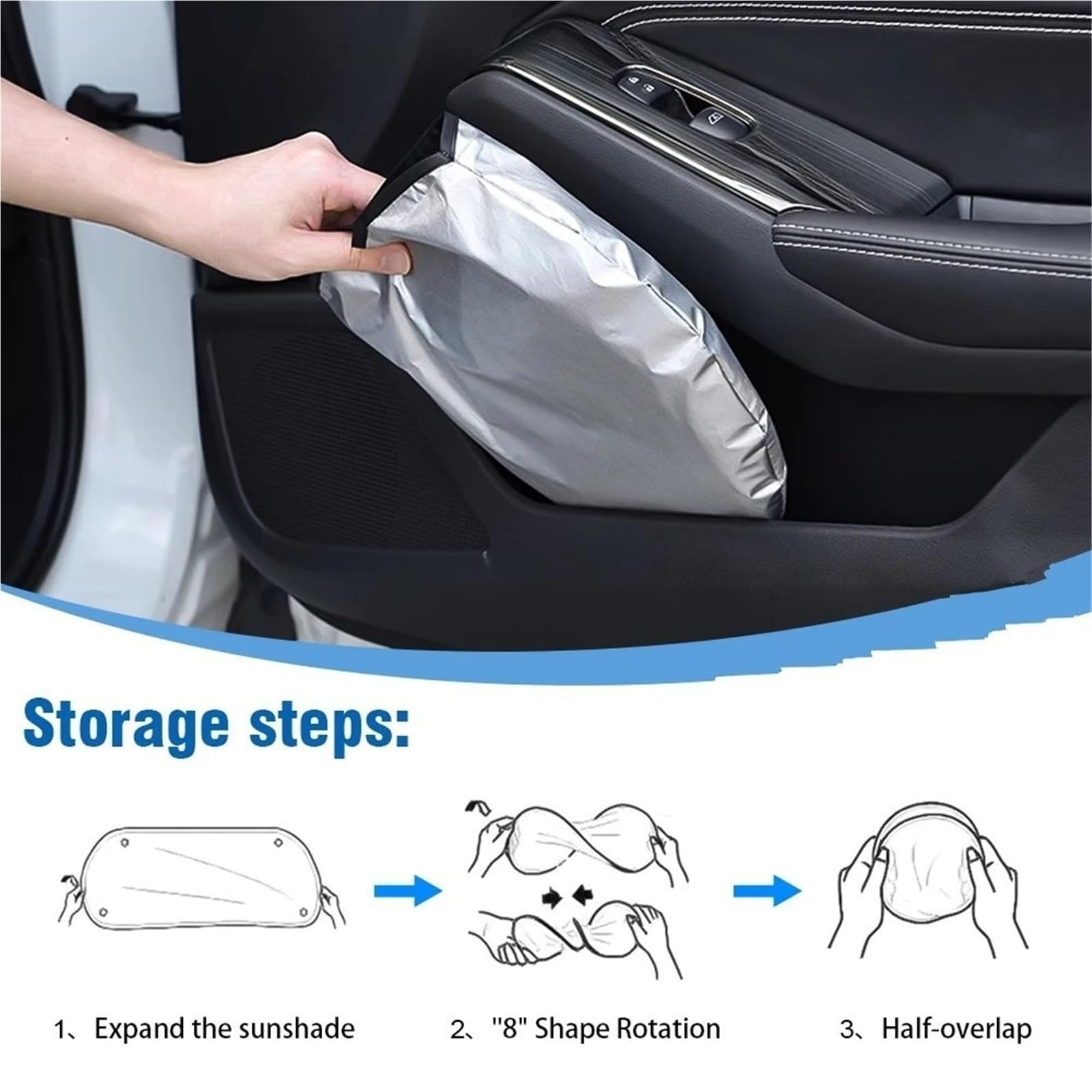 Auto Parasole per Parabrezza Parasole Parabrezza per Audi per A3 2016-2024, Parasole Pieghevole, Parasole per Parabrezza Auto