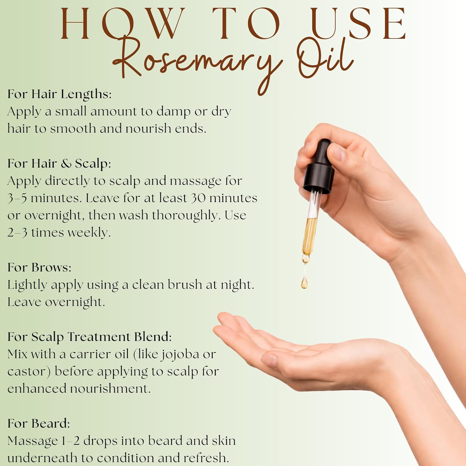 Certified Organic Castor Oil & Rosemary Oil Bundle, 2 x 1.69 Fl Oz, 100% Pure Hair Oil Set for Hair & Scalp Care, Amber Glass Bottles, Dropper & Brushes Included, Australian Made & Owned