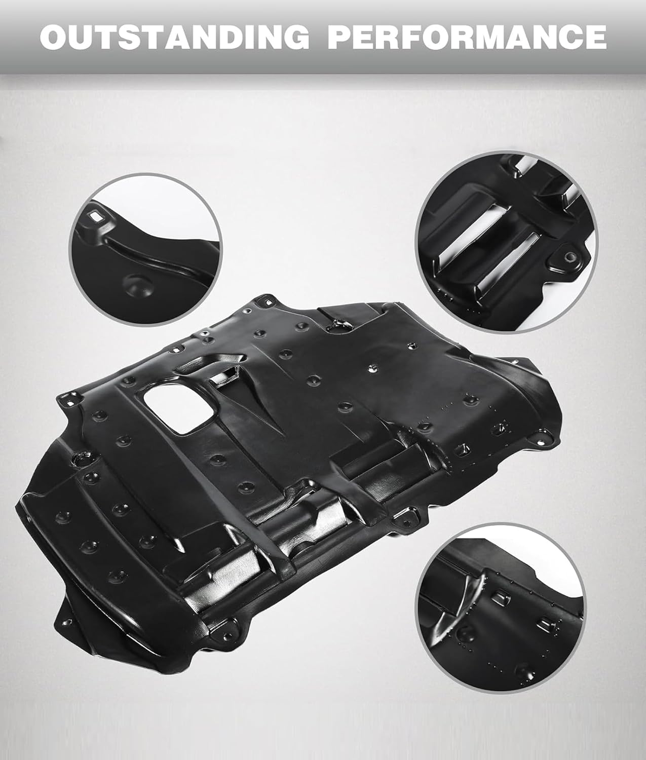 Kojem Engine Splash Shield Compatible with 2012-2019 Ford Focus 2013-2018 Ford C-Max Replacement for AV6Z6P013A, FO1228121, 12450414