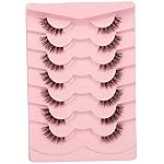 Gmagictobo Lashes Natural Look Cat Eye Half Lashes False Eyelashes Extensions Look Clear Band Lashes Pack Fake Eye Lashes 7 Pairs