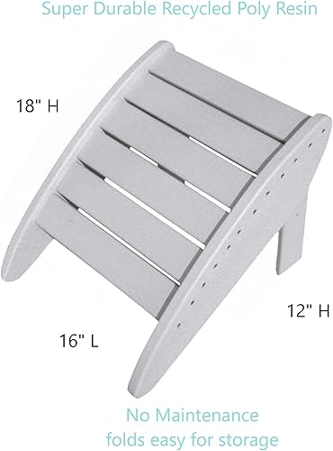 Miniatura 7 de Phat Tommy Poly reciclado al aire última intervensión Patio reposapiés Otomano, Azul