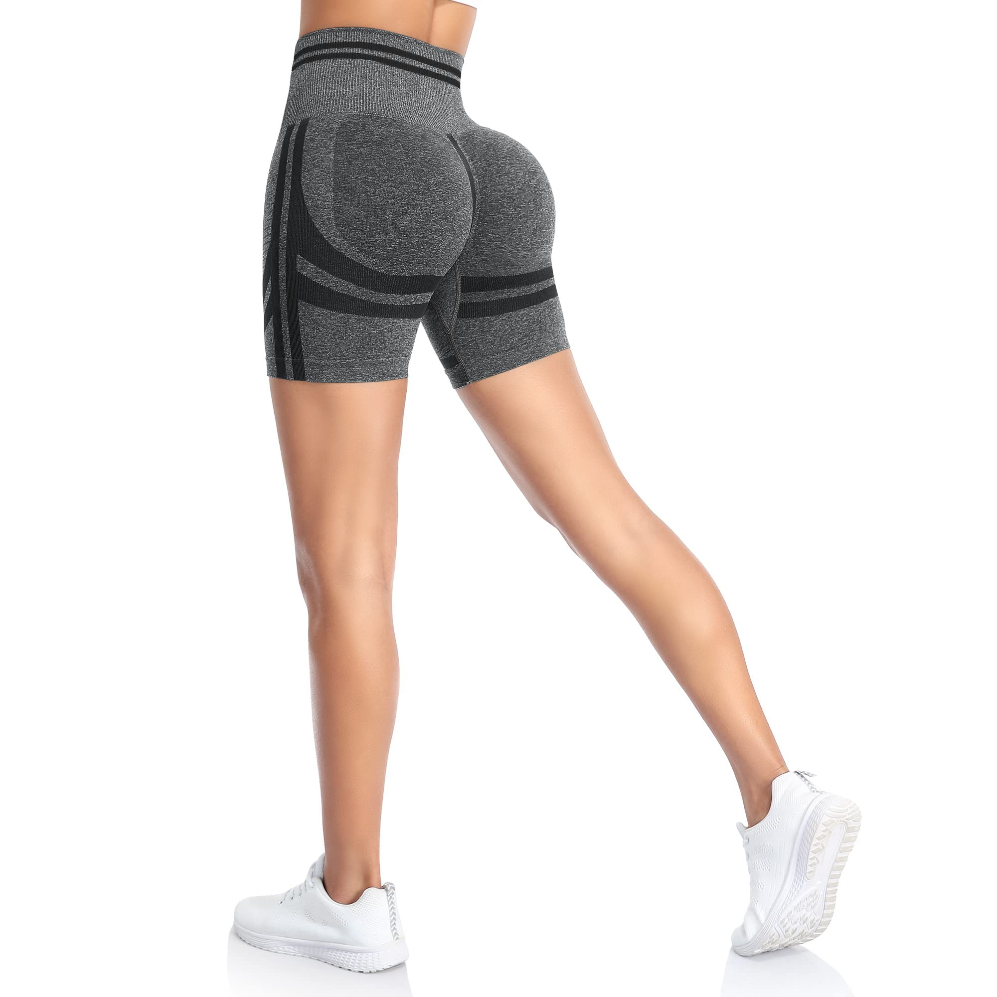 ShinyStarWomen's Seamless High Waisted Yoga Leggings Stretch Gym Workout Running Leggings