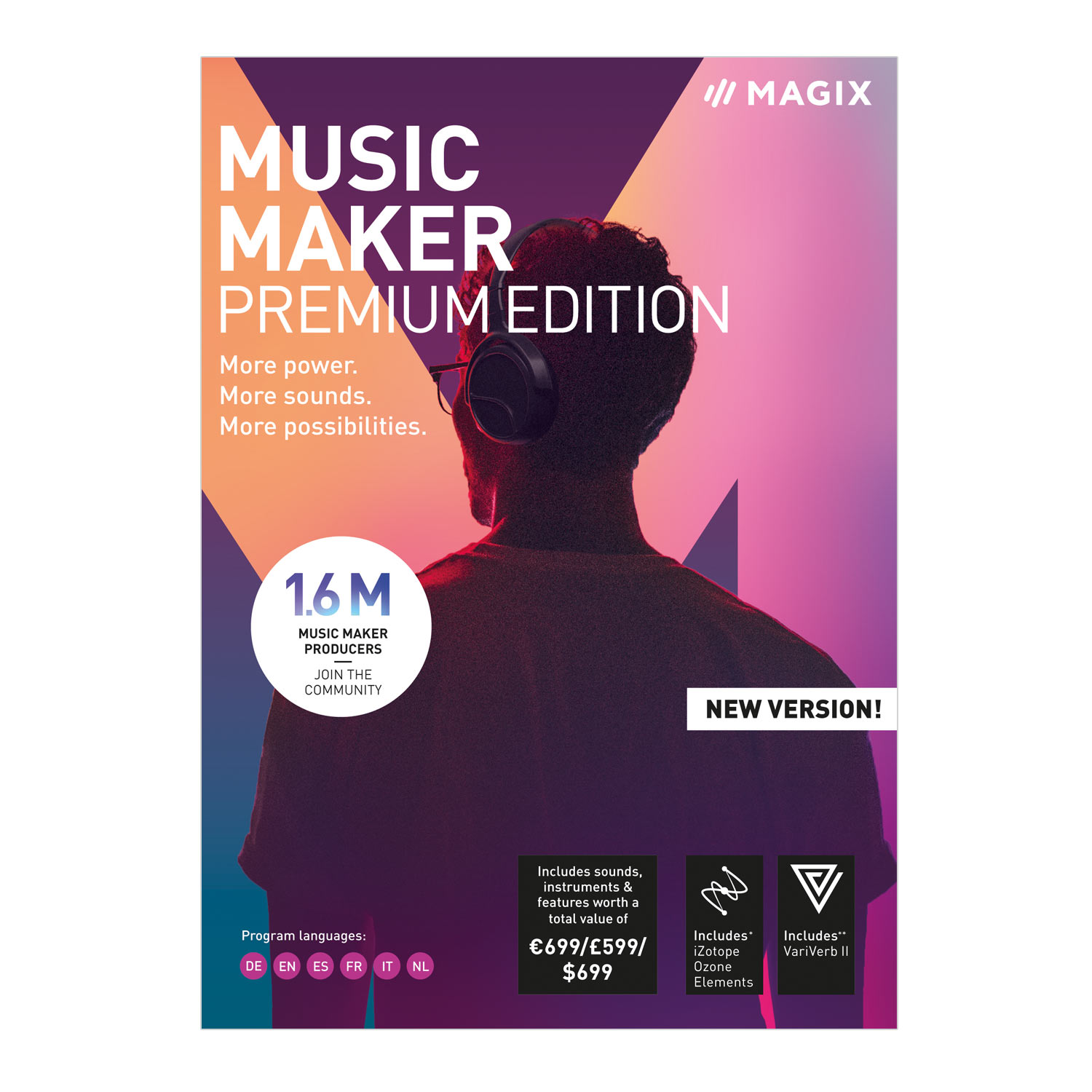 MAGIX Music Maker - 2019 Premium Edition - Our Most Popular Music Making Program! More power. More loops. More creative possibilities. [Download]
