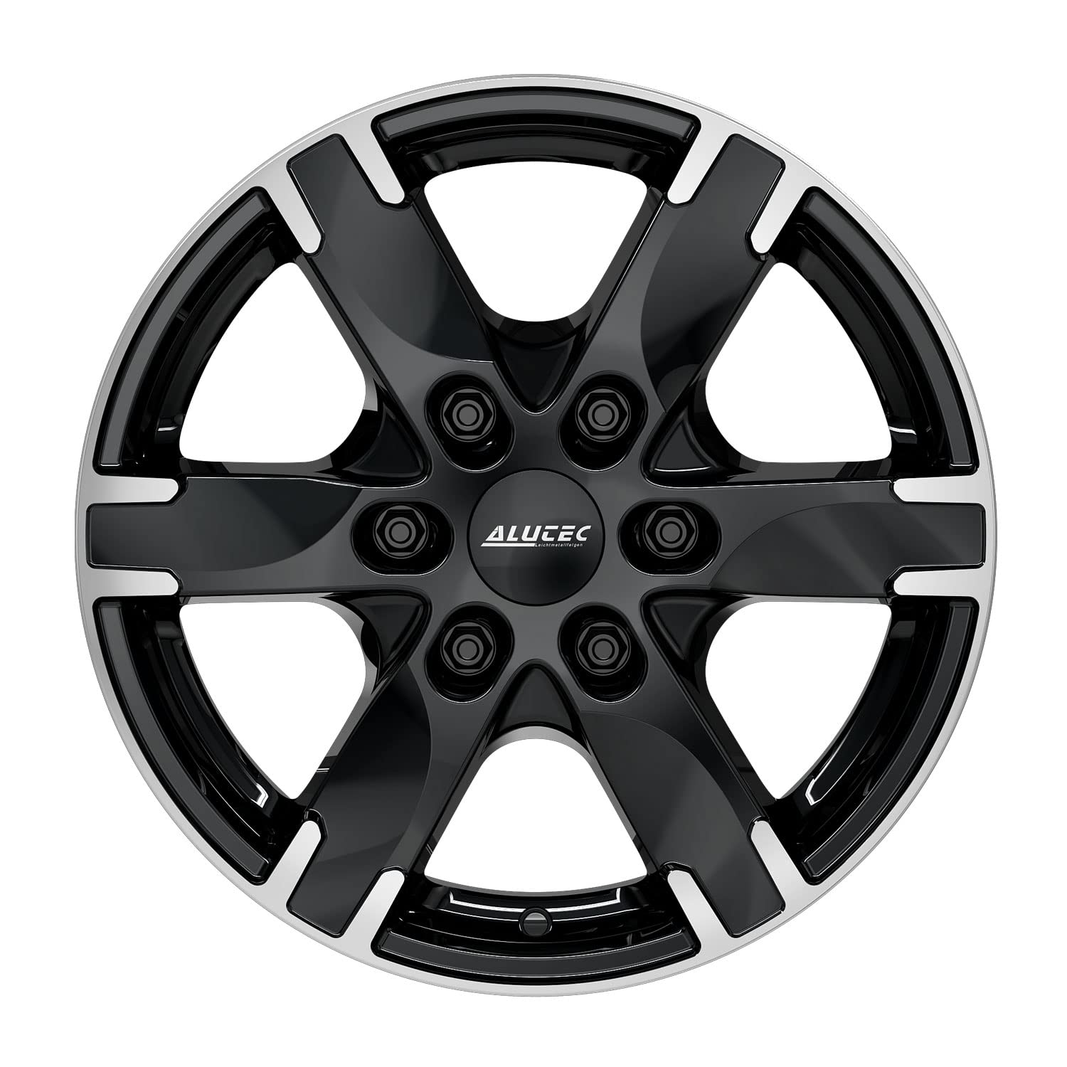 4 x Alutec felgi tytanowe 7.0Jx16 ET55 6 x 130 diamentowo-czarne, polerowane fronty kompatybilne z Volkswagen Crafter
