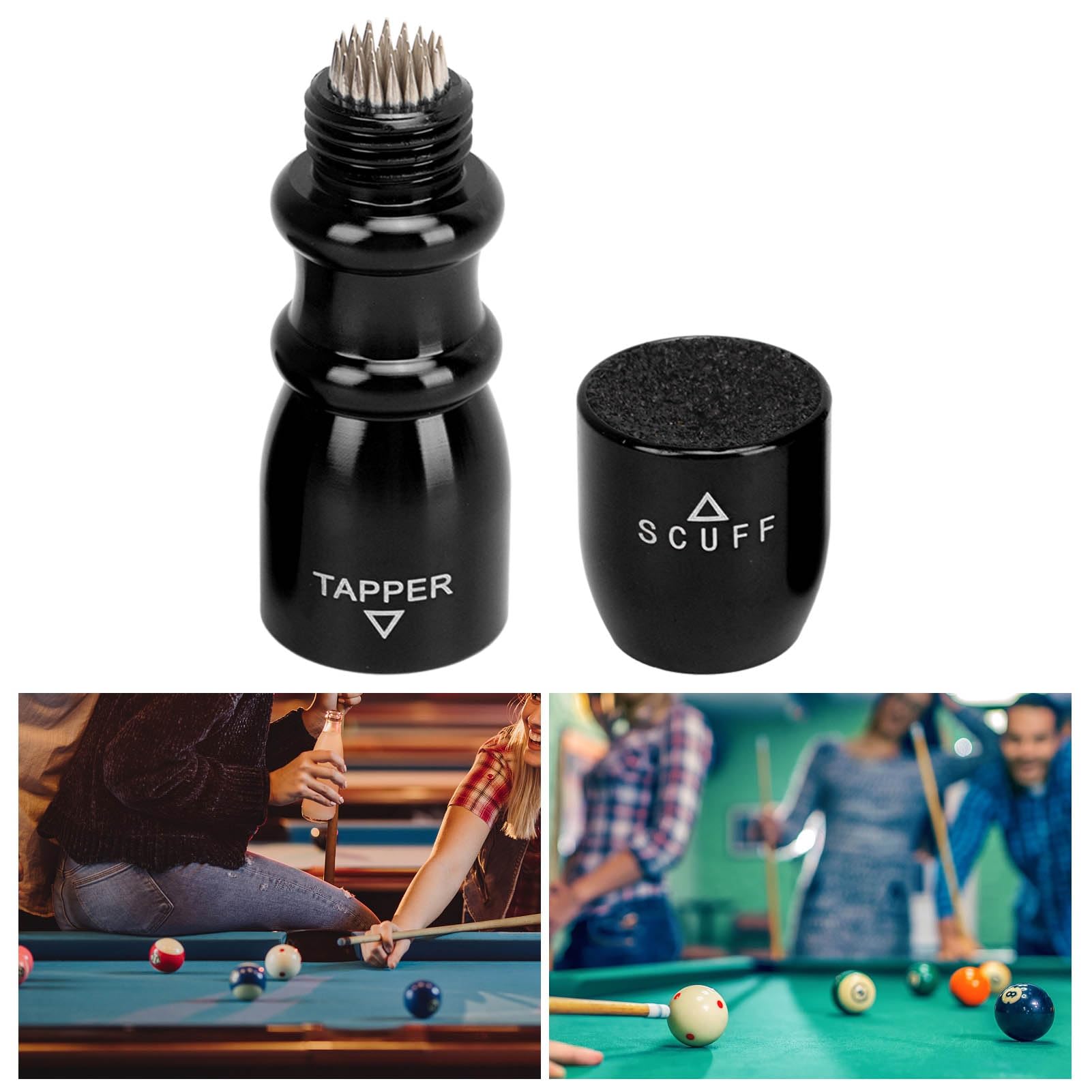Narzędzie do Kształtowania Końcówek Kija Bilardowego Scuffer Aerator Pool Tip Shaper Wielofunkcyjne do Użytku na Zewnątrz