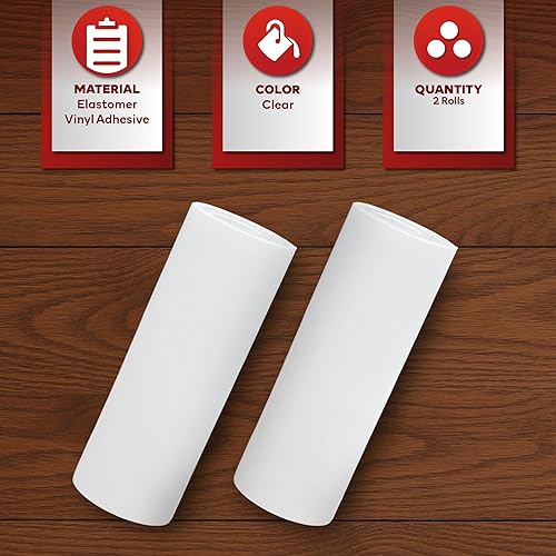 Miniatura 3 de XFasten Cinta de reparación de tela y vinilo, transparente, 3 x 20 pulgadas (2 juegos), kit de parche de vinilo impermeable para reparación de