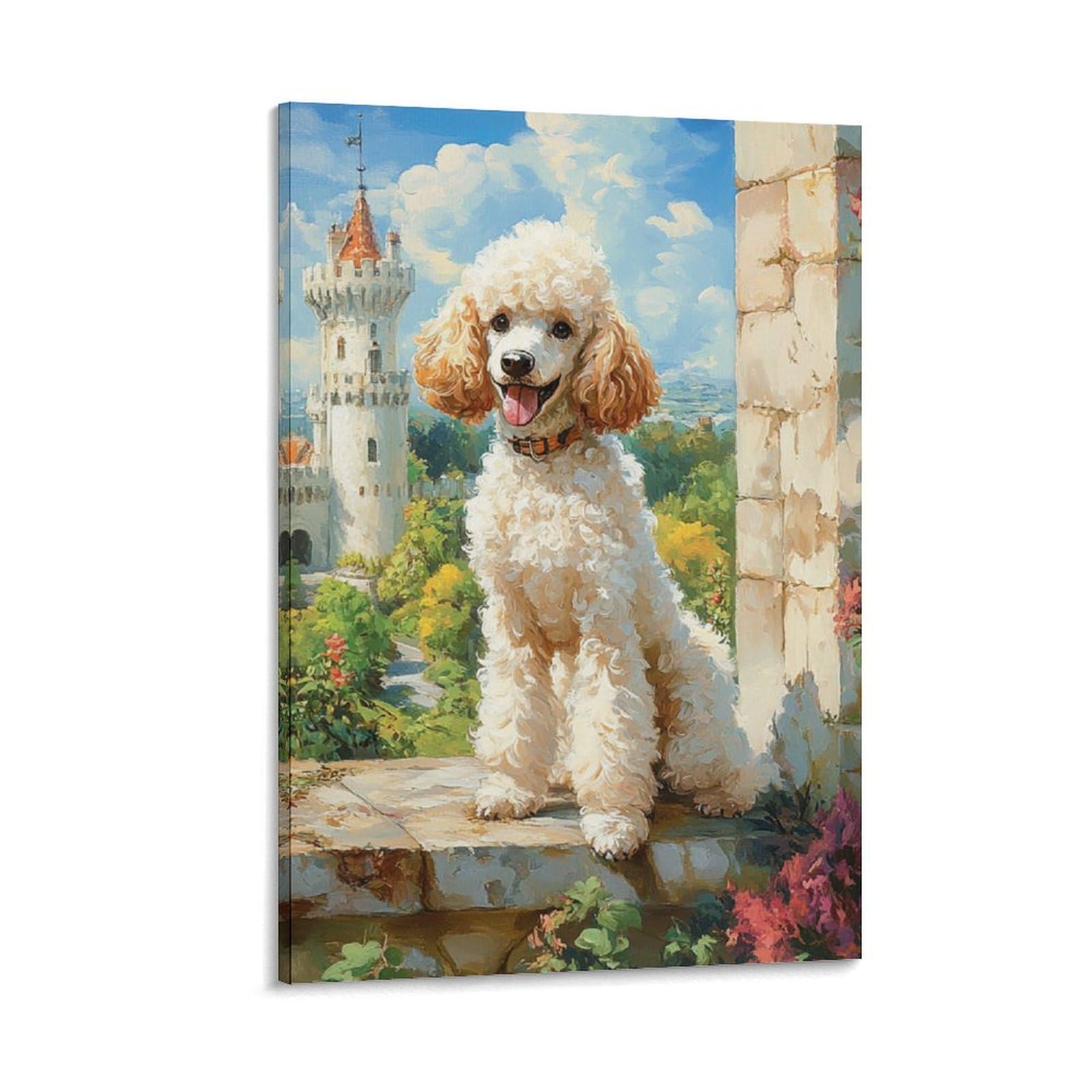 Poodle murale impression sur toile artistique raffinée - 6