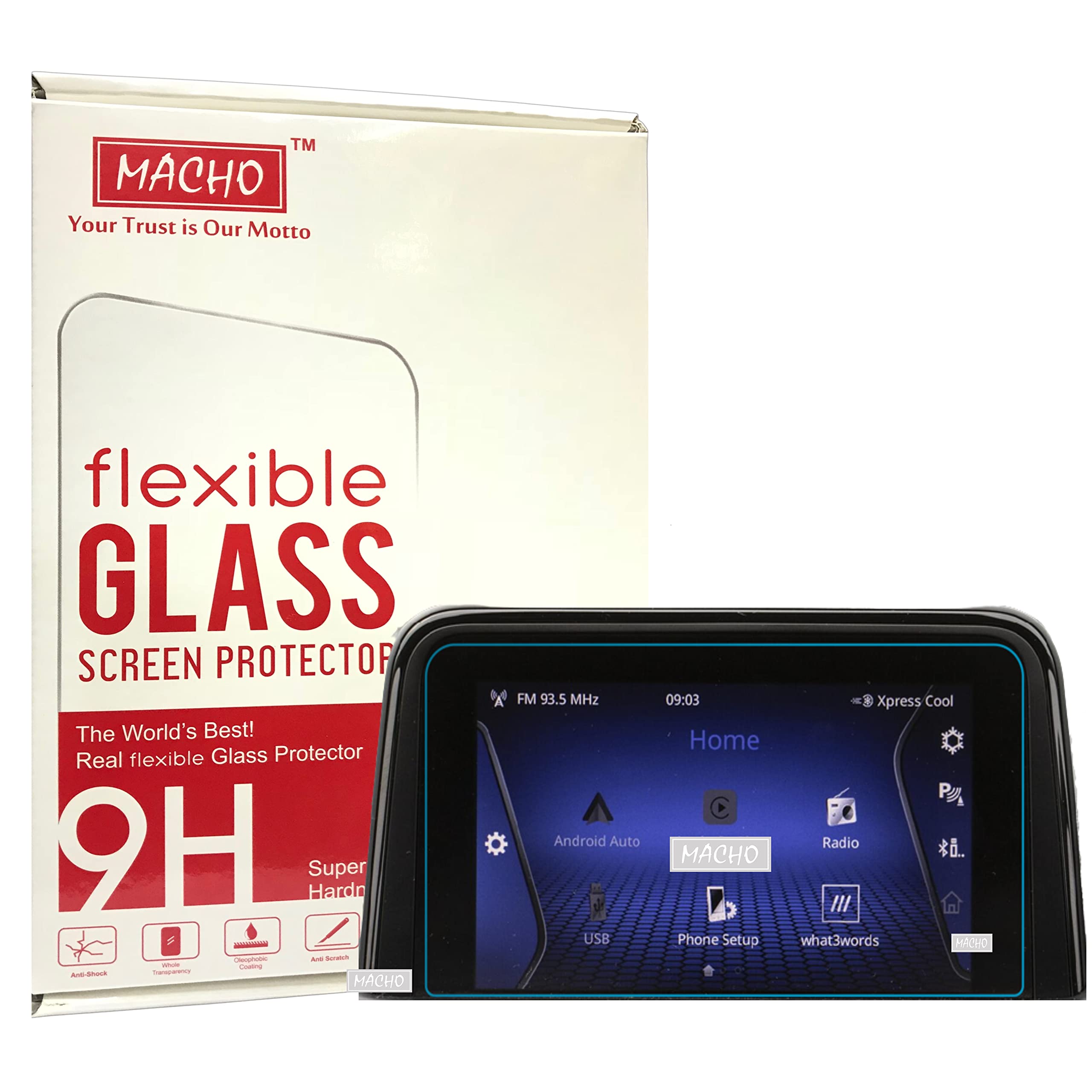 Macho Premium Ultra Clear Glossy HD Screen Guard Scratch Protector for Tata Nexon/Tata Altroz Touch Screen Panel Display (Crystal Clear) (B0BSFWVT9D) Amazon Price History, Amazon Price Tracker