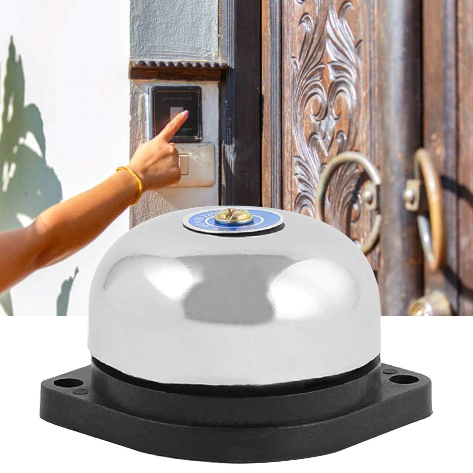 Agatige Interior Huelga Tipo Timbre Eléctrico, Timbre Eléctrico De Acero Inoxidable, 220v 5w Sin Campana De Chispa para El Hogar De Sonido De La Fábrica De La Escuela, Alarma contra Incendios Bell