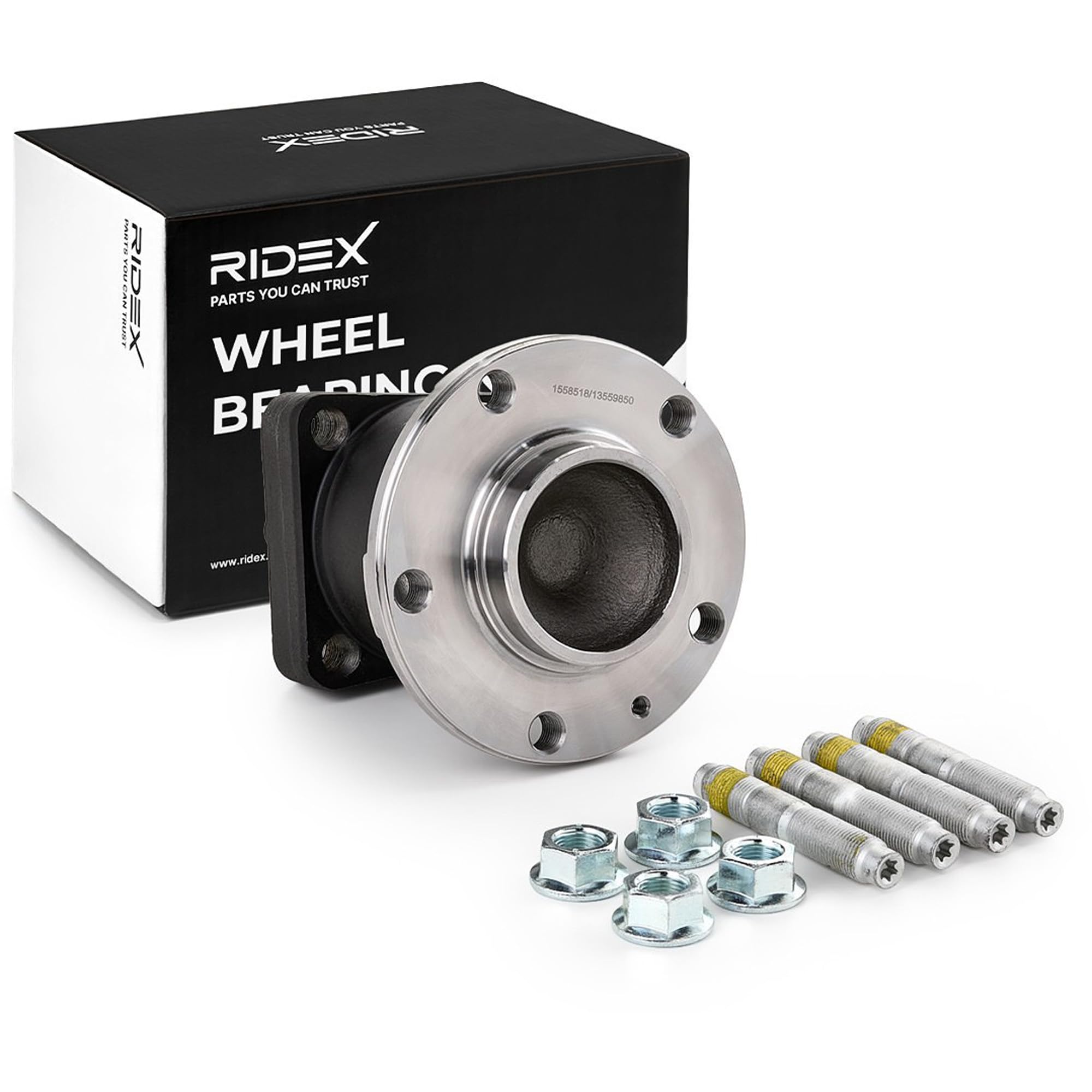 RIDEX 654W0879 Juego de cojinete de rueda Trasero ambos lados Foto correspondiente a la entrega con sensor ABS incorporado Compatible con CITROËN C2 Hatchback JM