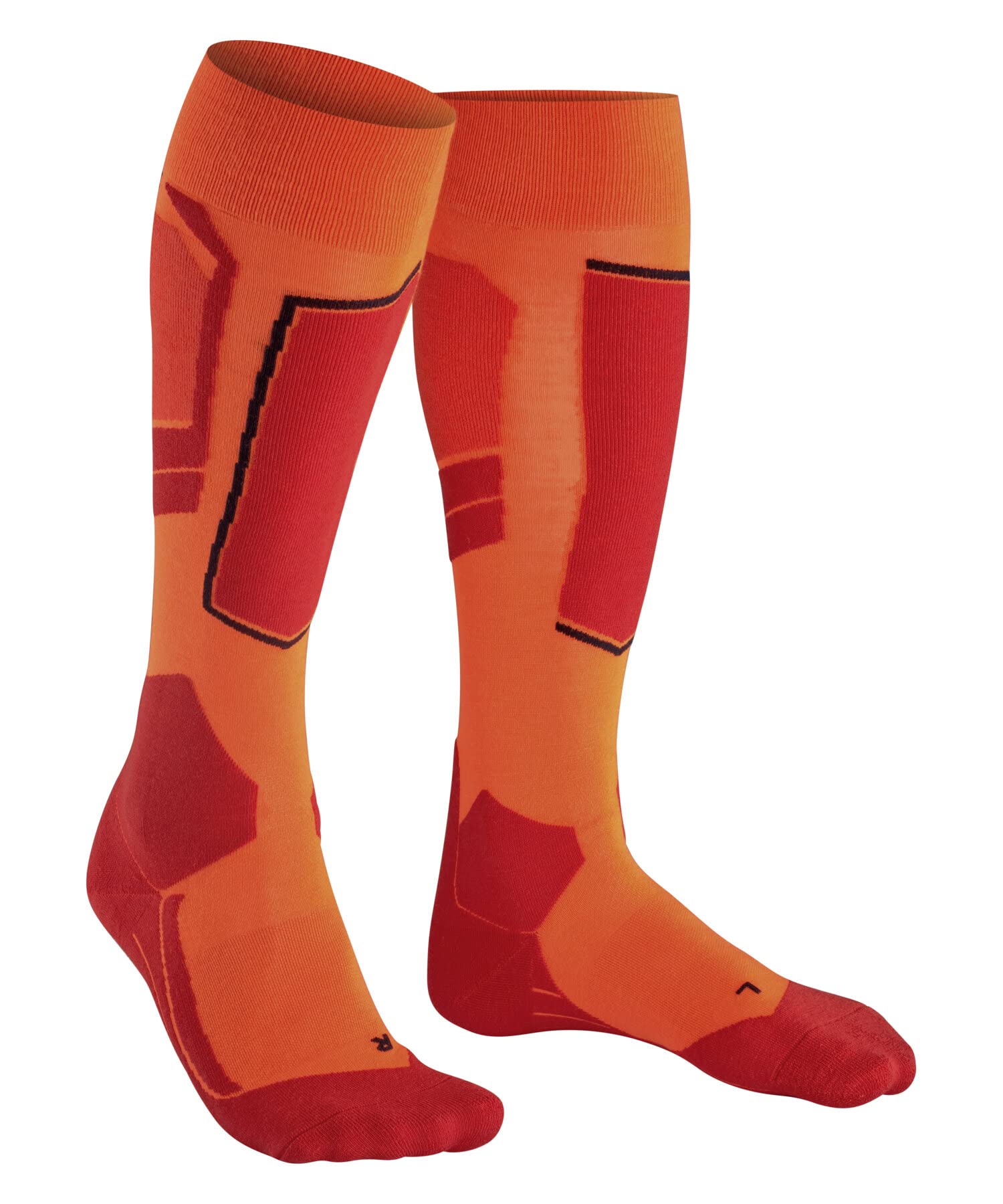 FALKE Skarpety narciarskie SK4 Advanced M Kh Wełna ciepłe cienkie 1 Para Pomarańczowy Flash Orange 44-45