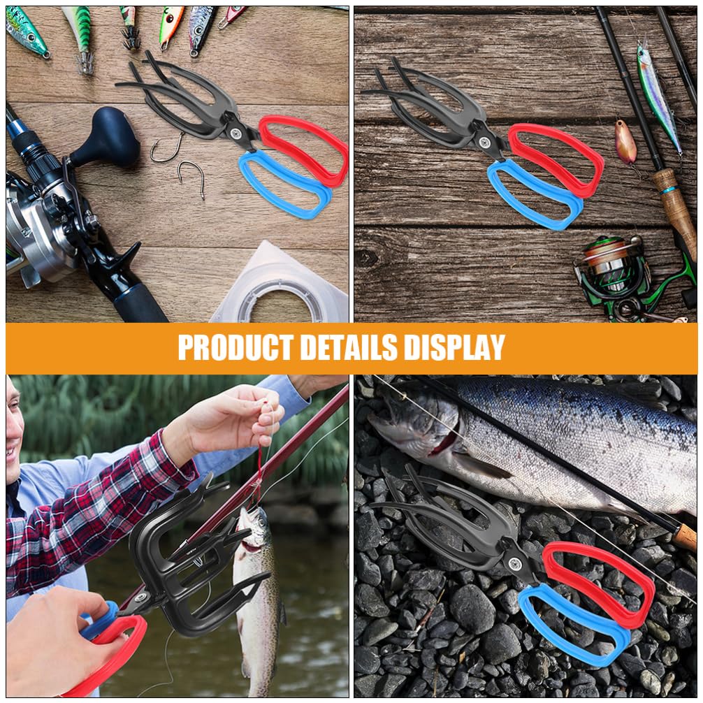 GANAZONO 4pezzi Pinza Per Pescatori Con Impugnatura Ergonomica Strumento Multi-funzionale Per Cattura Pesci Clip Antiscivolo Plastica Per Controllo Sicuro Dei Pesci